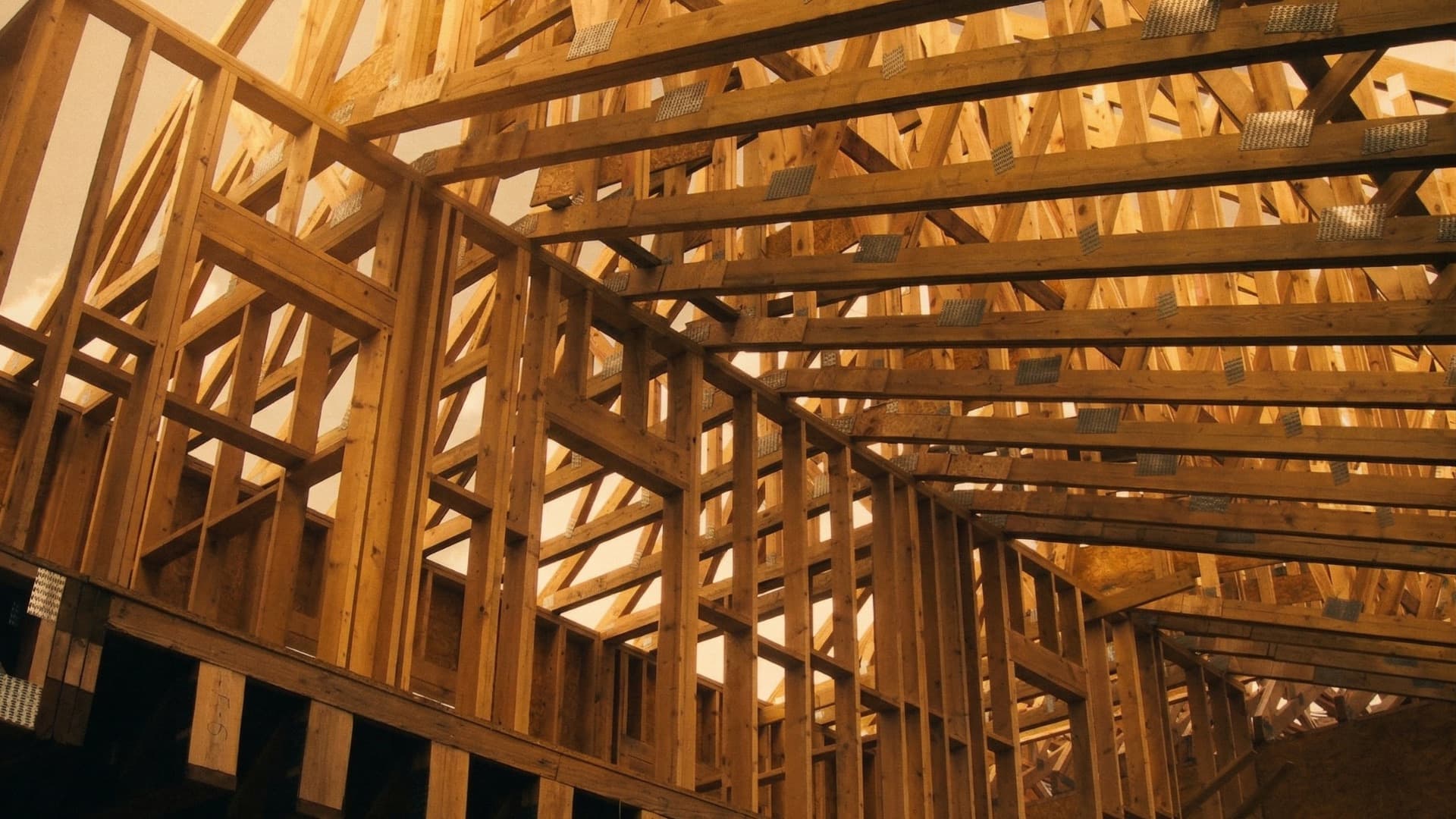 Серійна забудова ЖК з дерев'яними фермами з металозубчатими пластинами